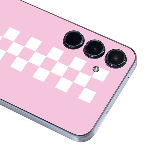 Pink Checkerboard Galaxy A55 5G Skin